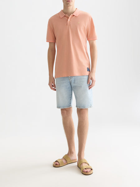 Canyon Clay Mélange Knit Polo