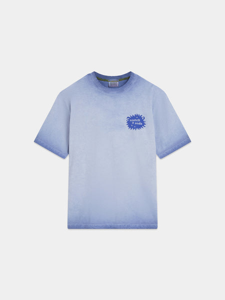Cold Dyed Infinity Blue Artwork T-Shirt
