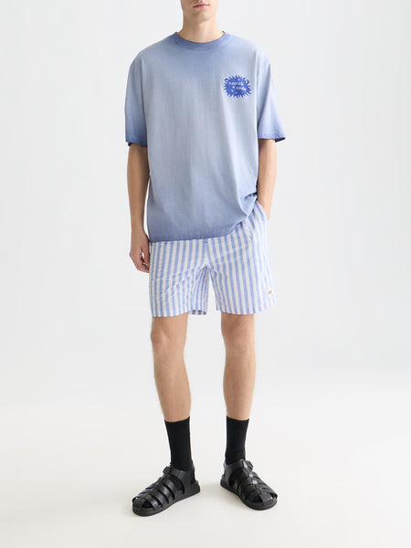 Cold Dyed Infinity Blue Artwork T-Shirt