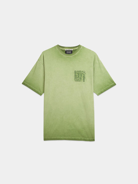 Garden Green Embroidered Logo T-Shirt