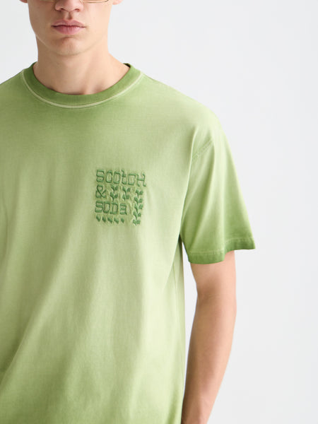 Garden Green Embroidered Logo T-Shirt