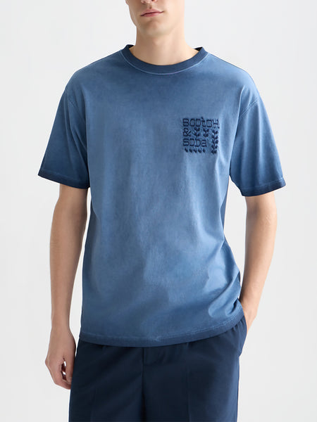 Pageant Blue Embroidered Logo T-Shirt
