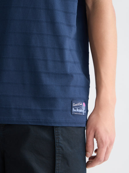 Jacquard T-Shirt - Navy