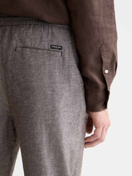 Warren Cotton/Linen Joggers - Fudge