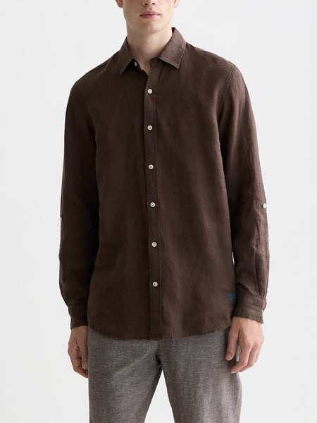 Hot Fudge 100% Linen Shirt