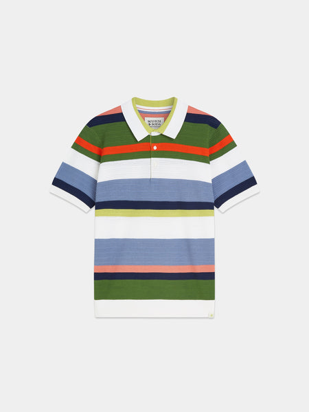Multi Colored Striped Polo