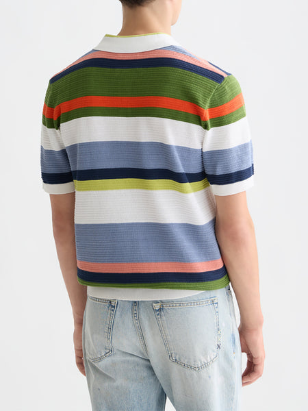 Multi Colored Striped Polo