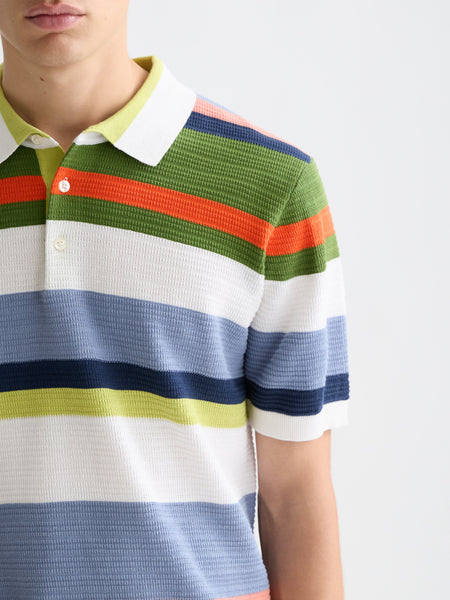 Multi Colored Striped Polo