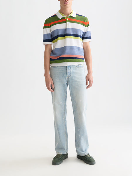 Multi Colored Striped Polo
