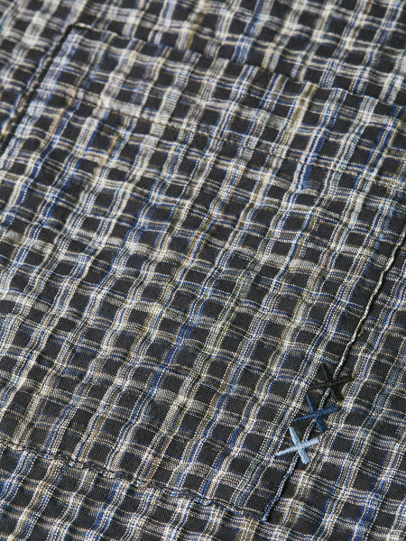 Meteorite Seersucker Micro Check