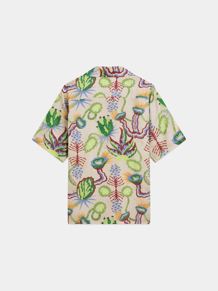 Desert Floral Allover Printed S/S Shirt - Canyon Clay