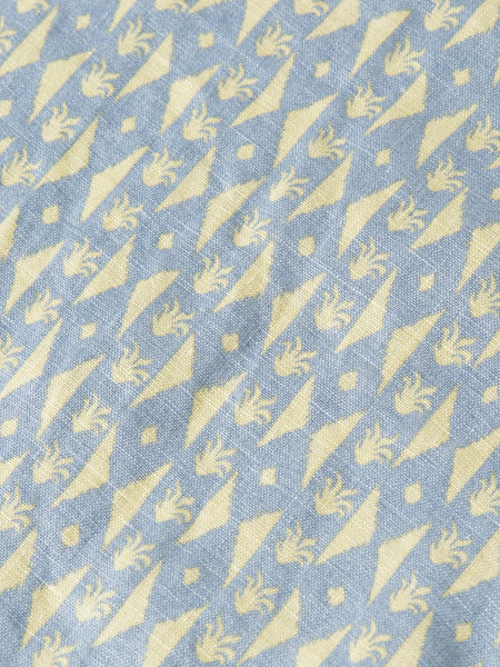 Allover Printed S/S Linen Shirt - Cactus Stripe Infinity