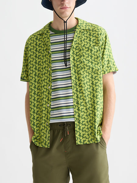 Garden Green Cactus Printed S/S Shirt