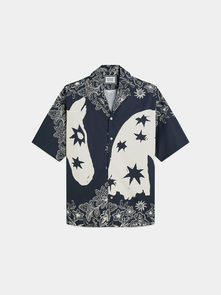 Horse Bandana Dress Blue S/S Shirt