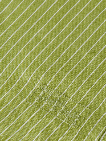 Garden Green Striped Linen Shirt