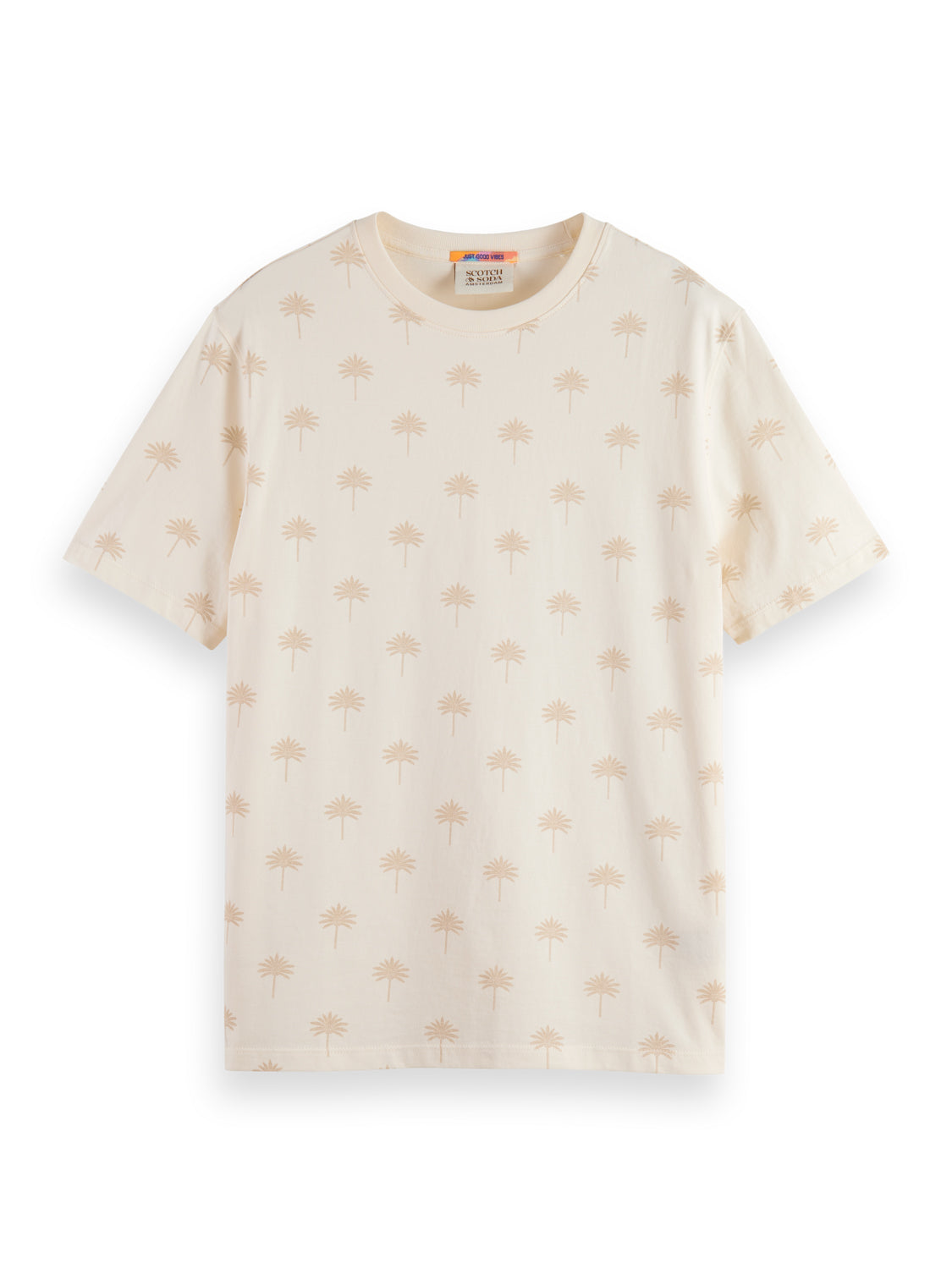 Palm Printed T-Shirt - Shell