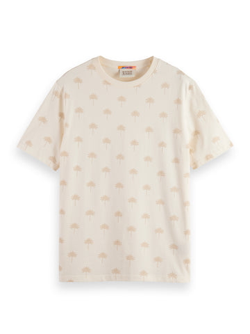 Palm Printed T-Shirt - Shell