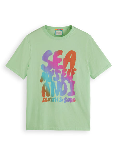 Sea Myself & I Washed Neon Lime T-Shirt