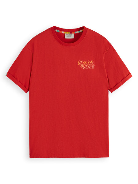 Boat Red T-Shirt with Front & Back Artwork