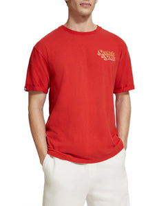 Boat Red T-Shirt with Front & Back Artwork