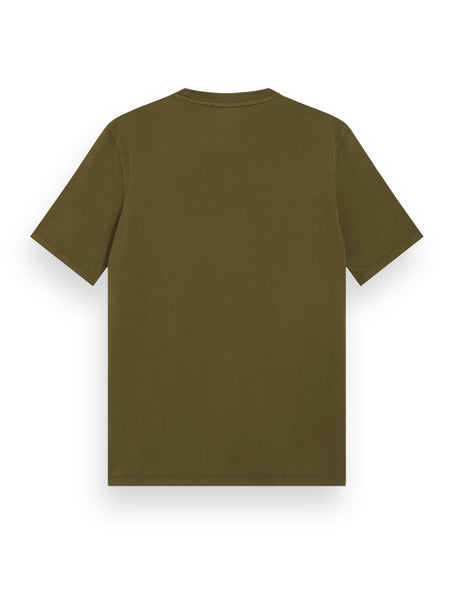 Garment Dyed Mini Logo Tee - Algae