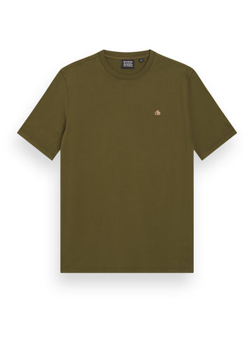 Garment Dyed Mini Logo Tee - Algae