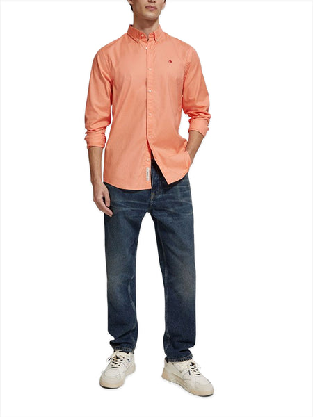 Classic Regular Fit Oxford Shirt - Coral Reef