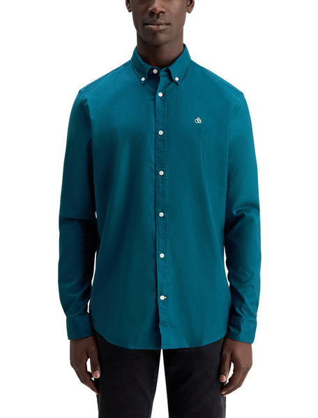 Classic Regular Fit Oxford Shirt - Harbour Teal