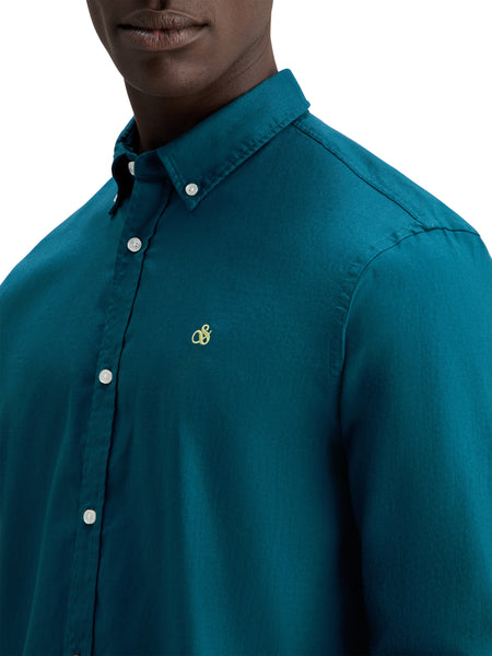 Classic Regular Fit Oxford Shirt - Harbour Teal