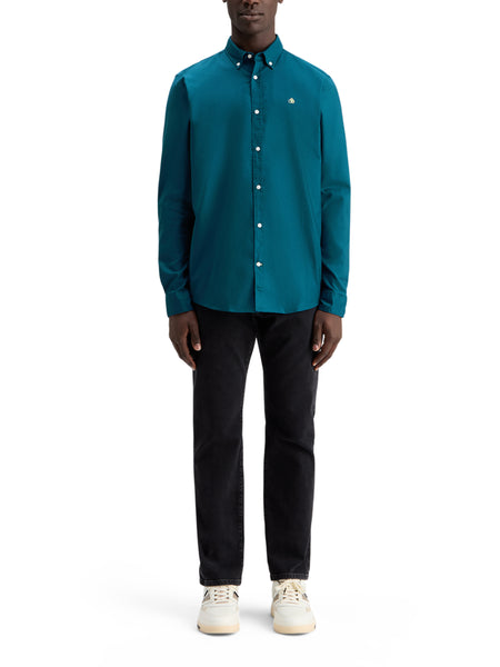 Classic Regular Fit Oxford Shirt - Harbour Teal