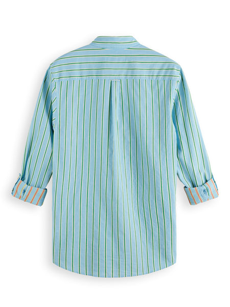 Blu Striped Dobby Shirt