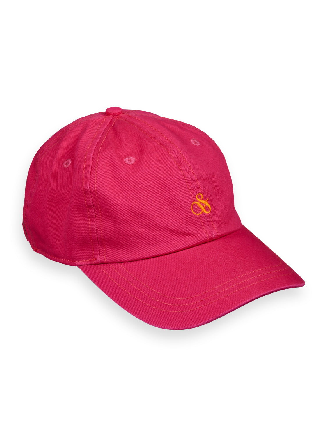 Twill Embroidered Logo Cap - Tropical Pink