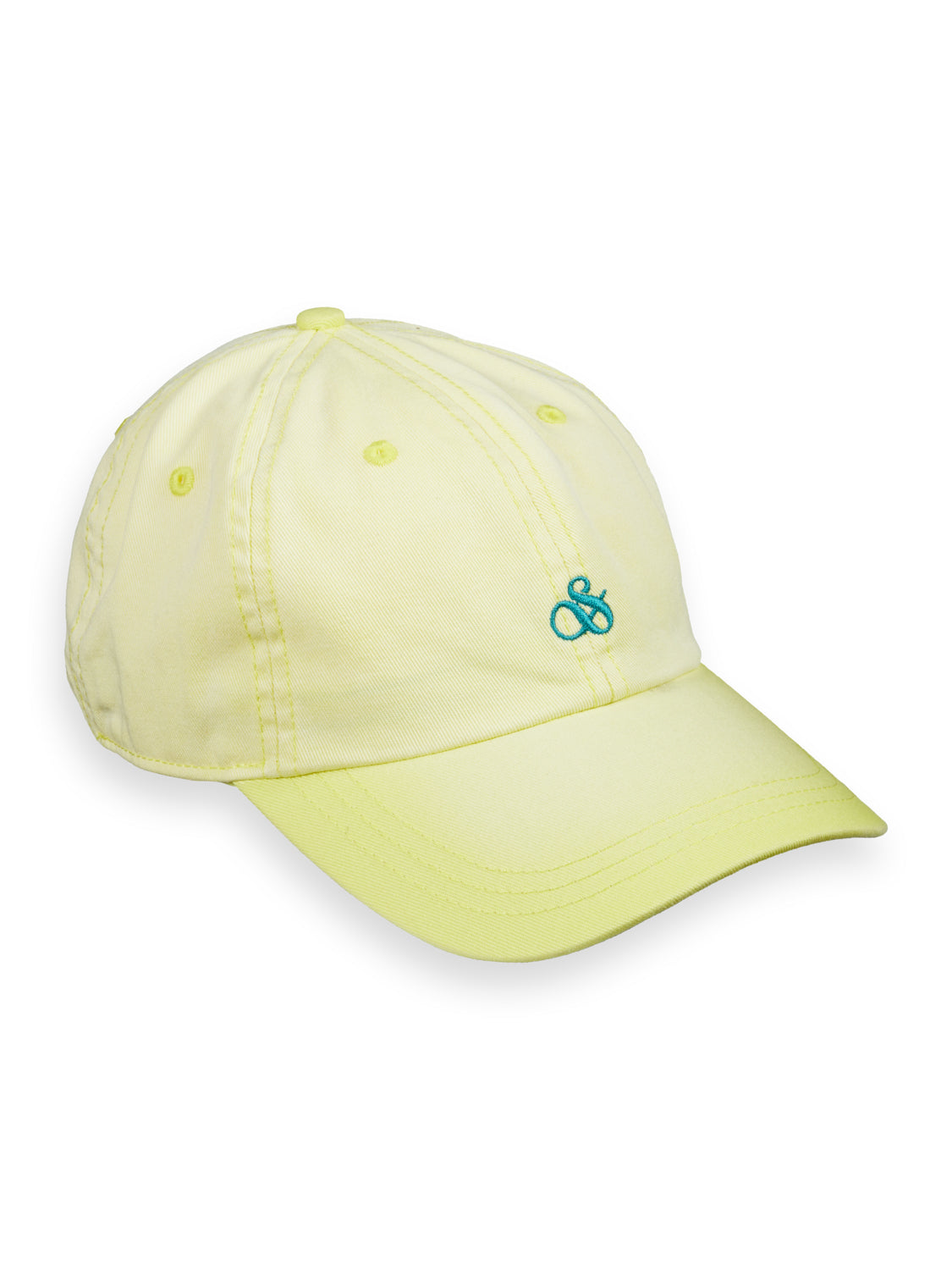 Twill Embroidered Logo Cap - Lime Tonic