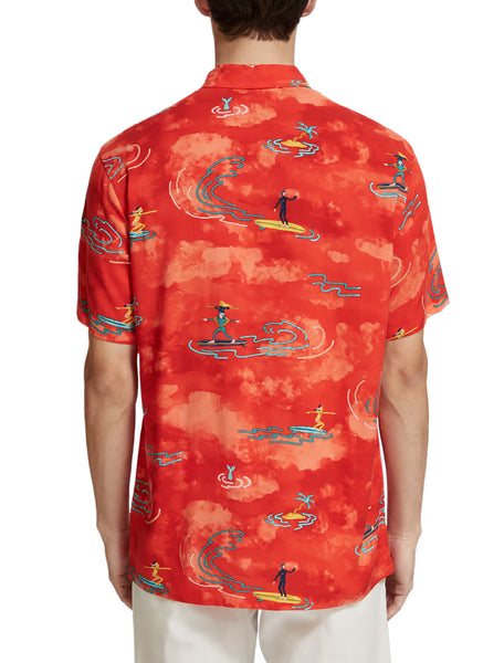 Red Surf AOP S/S Shirt