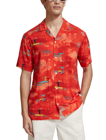 Red Surf AOP S/S Shirt