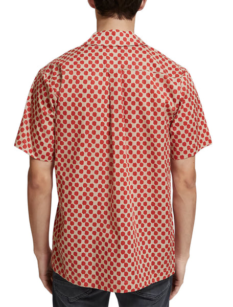 Polka Red Boat Printed S/S Shirt