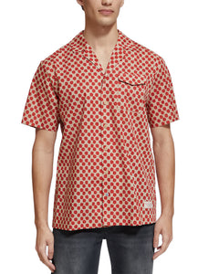 Polka Red Boat Printed S/S Shirt