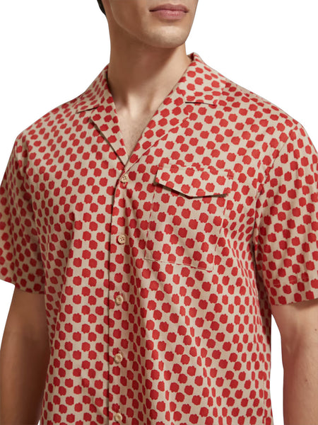 Polka Red Boat Printed S/S Shirt