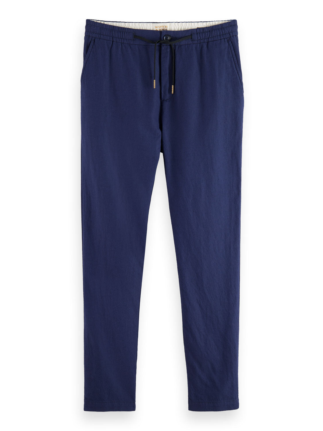 Warren - Cotton/Linen Draw String Pant - Navy