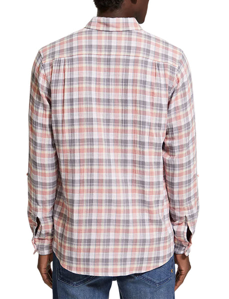 Pink Check Double Face Shirt