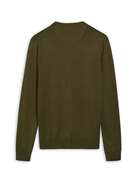 Ecovero Crew Neck Knit - Algae