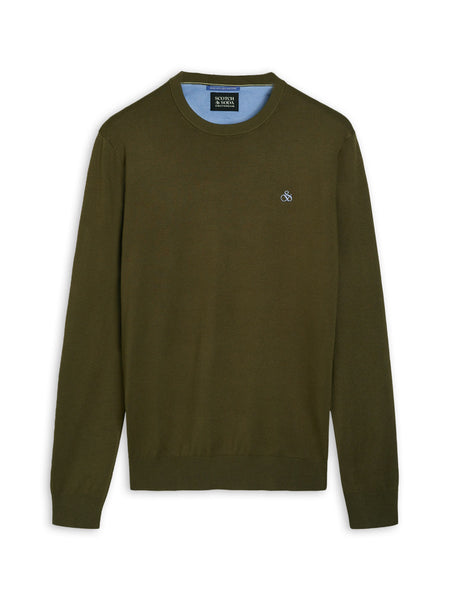 Ecovero Crew Neck Knit - Algae