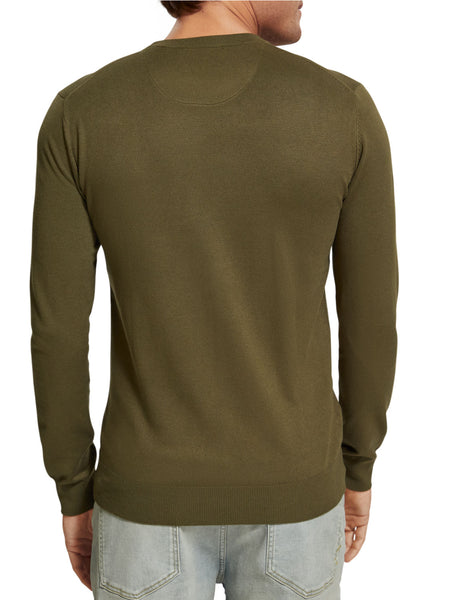 Ecovero Crew Neck Knit - Algae