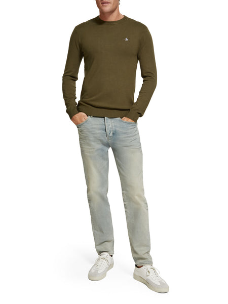 Ecovero Crew Neck Knit - Algae