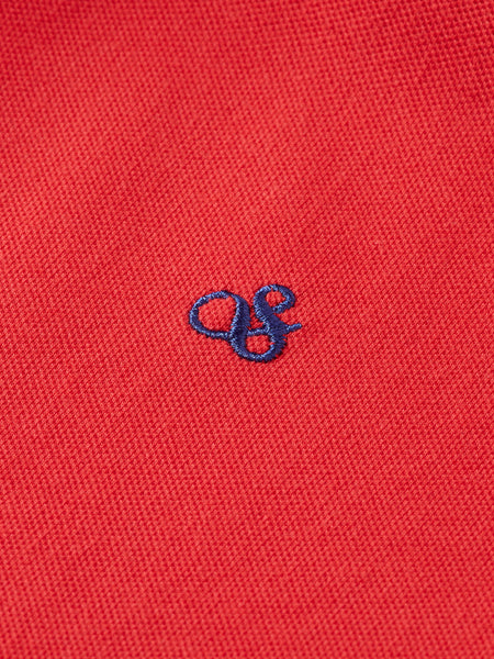 Organic Cotton Pique Polo - Lobster