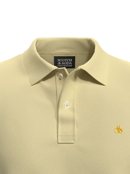 Organic Cotton Pique Polo - First Light