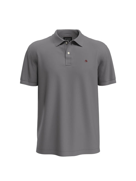 Organic Cotton Pique Polo - Seal Grey