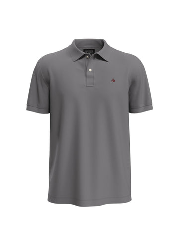 Organic Cotton Pique Polo - Seal Grey