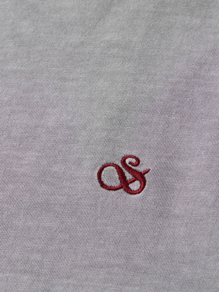 Garment Dyed Logo Tee - Seal Grey