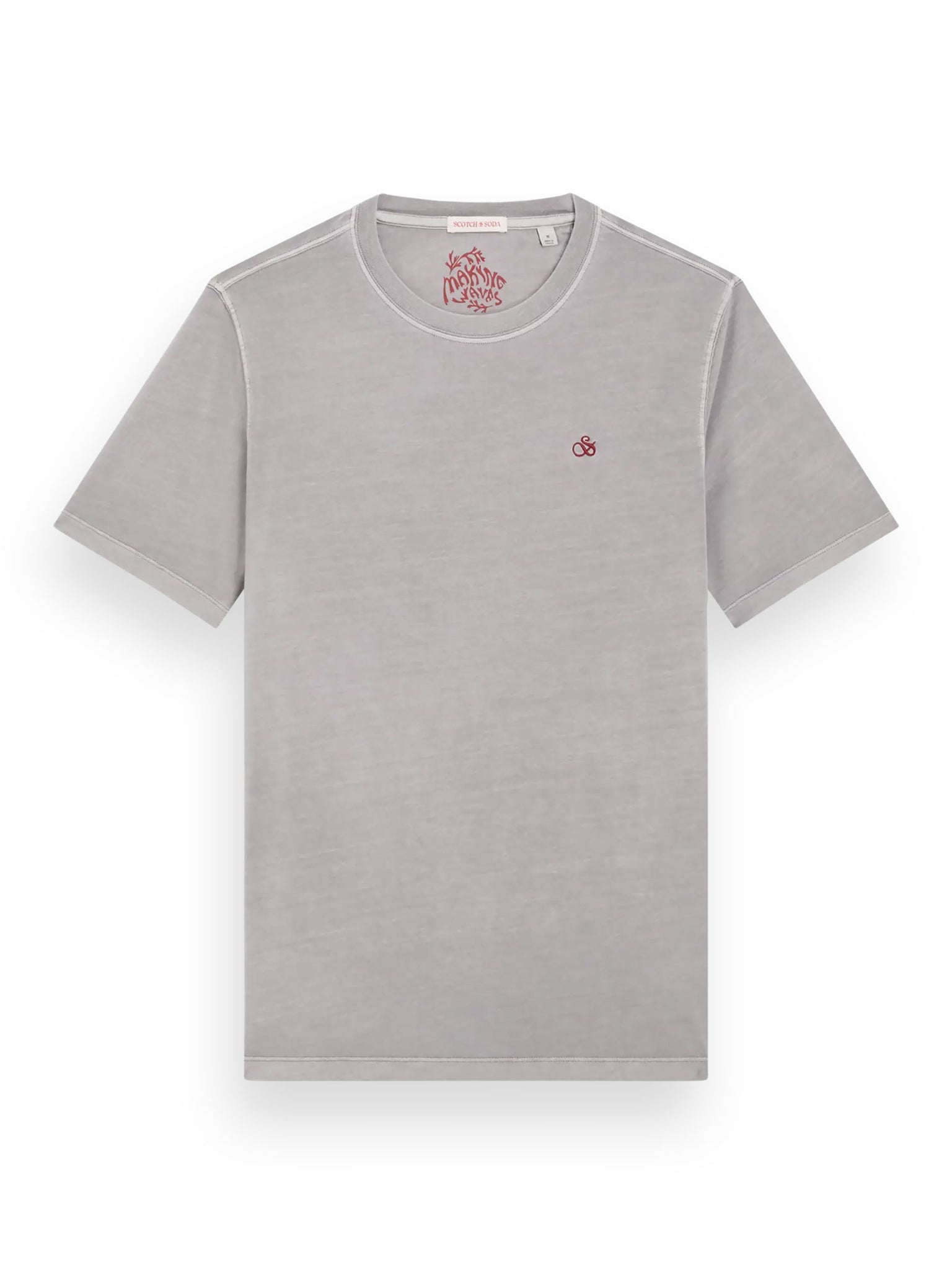 Garment Dyed Logo Tee - Seal Grey